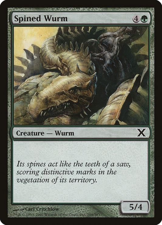 Spined Wurm - (Foil): Tenth Edition