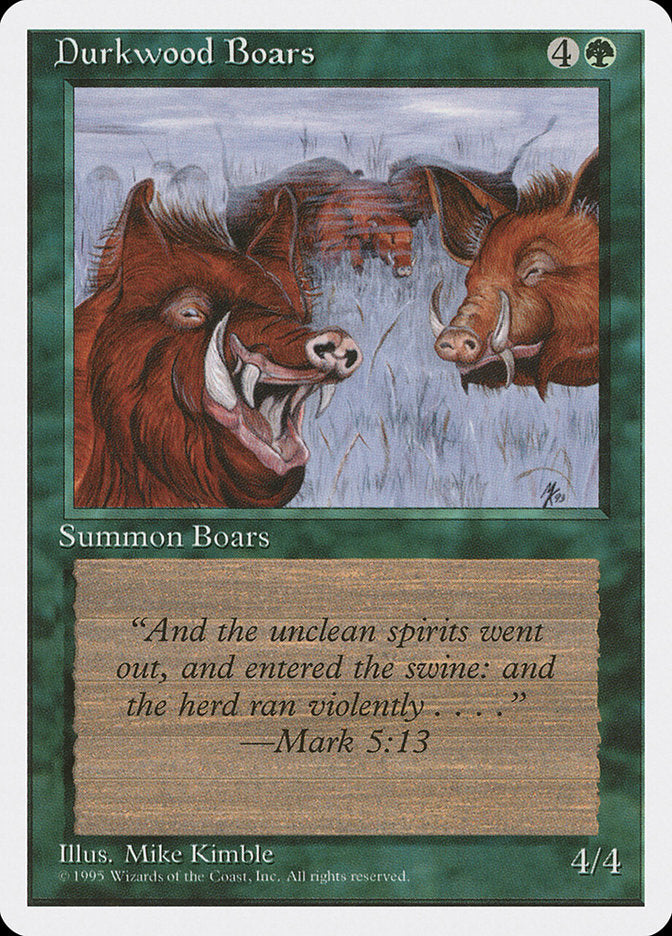 Durkwood Boars: Fourth Edition