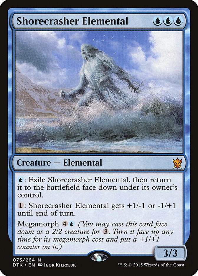 Shorecrasher Elemental - (Foil): Dragons of Tarkir