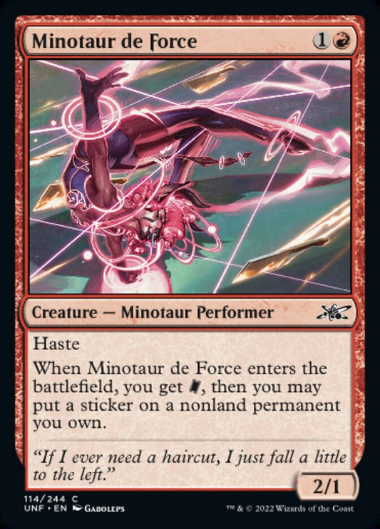 Minotaur de Force - (Foil): Unfinity