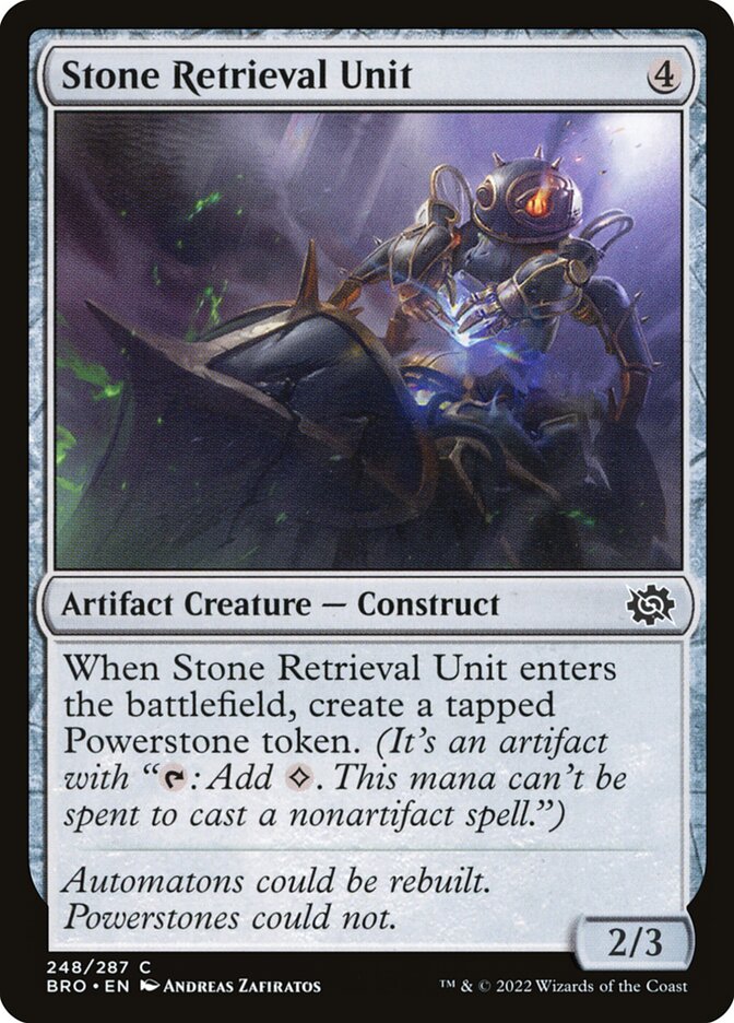 Stone Retrieval Unit: The Brothers' War