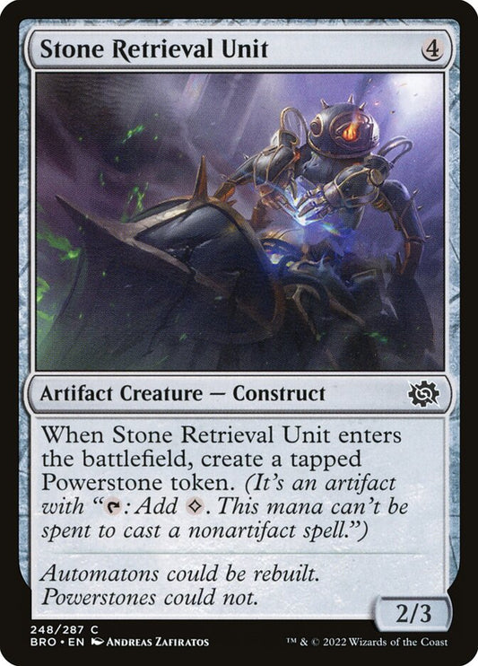 Stone Retrieval Unit: The Brothers' War