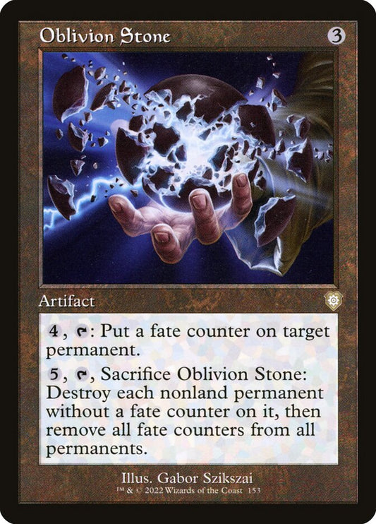 Oblivion Stone (Retro Frame): The Brothers' War Commander