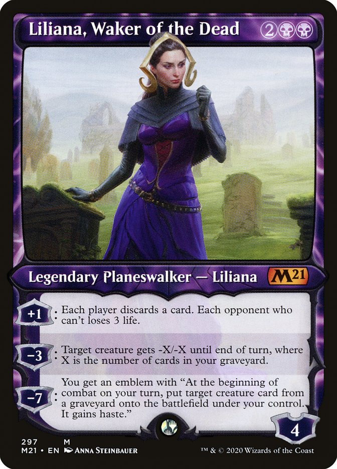 Liliana, Waker of the Dead (Showcase): Core Set 2021
