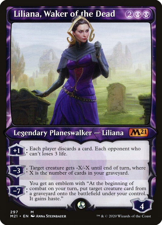 Liliana, Waker of the Dead (Showcase): Core Set 2021