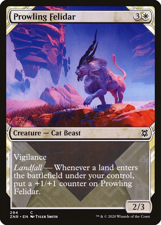 Prowling Felidar (Showcase): Zendikar Rising