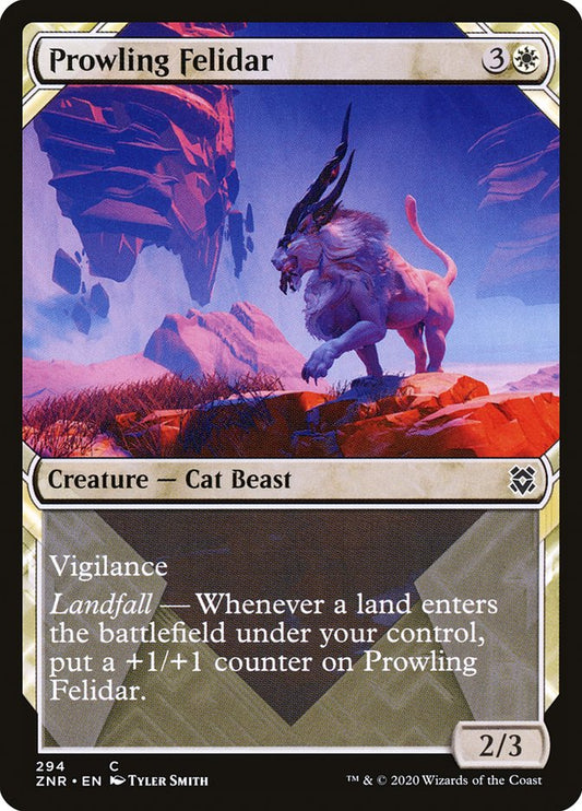 Prowling Felidar (Showcase): Zendikar Rising