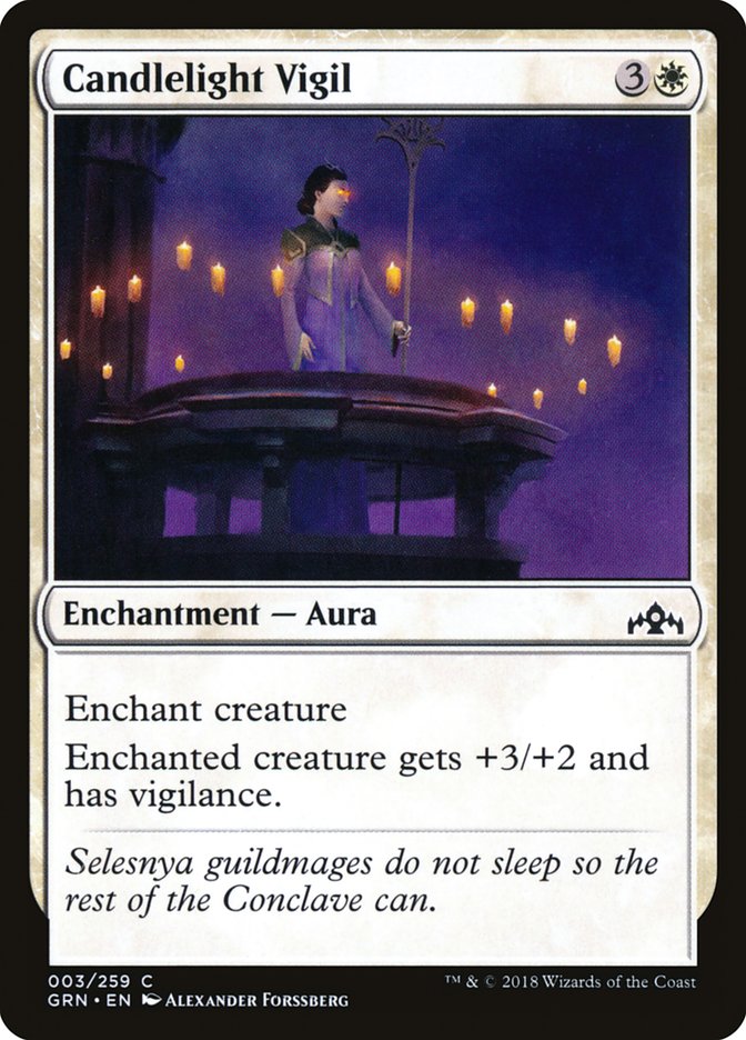 Candlelight Vigil - (Foil): Guilds of Ravnica
