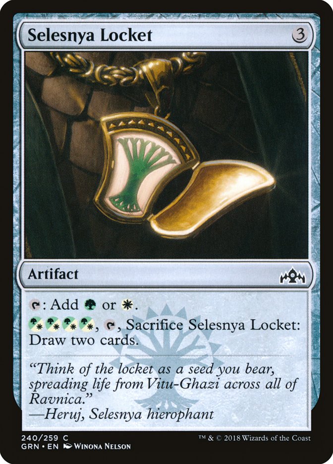 Selesnya Locket - (Foil): Guilds of Ravnica