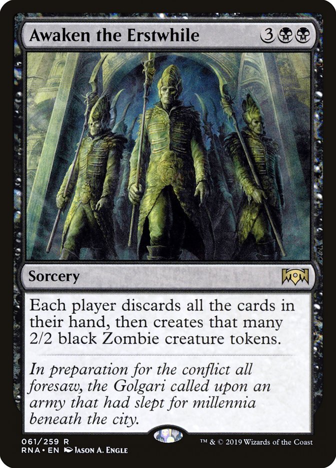 Awaken the Erstwhile - (Foil): Ravnica Allegiance