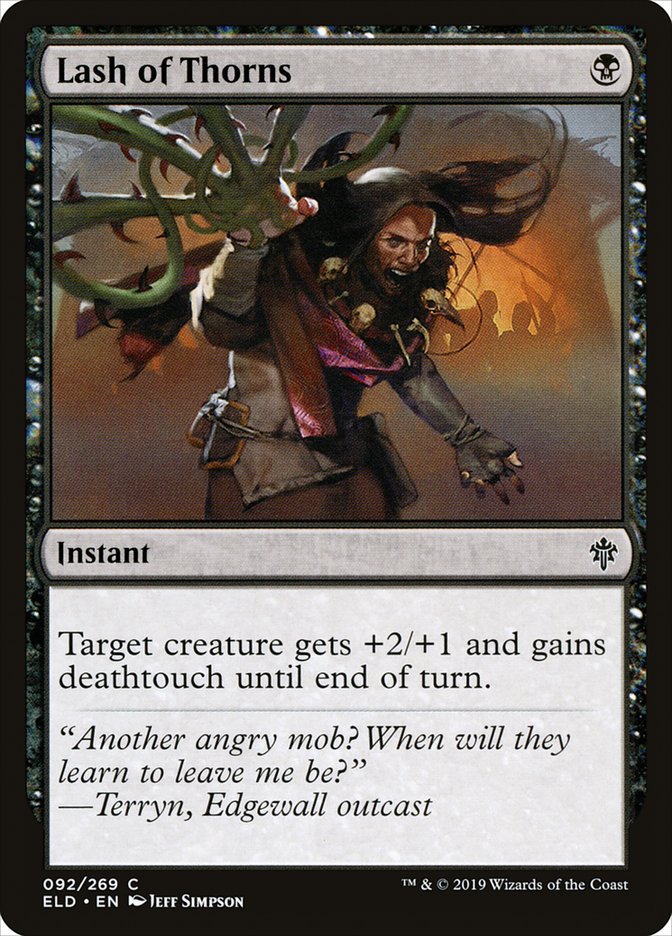 Lash of Thorns - (Foil): Throne of Eldraine