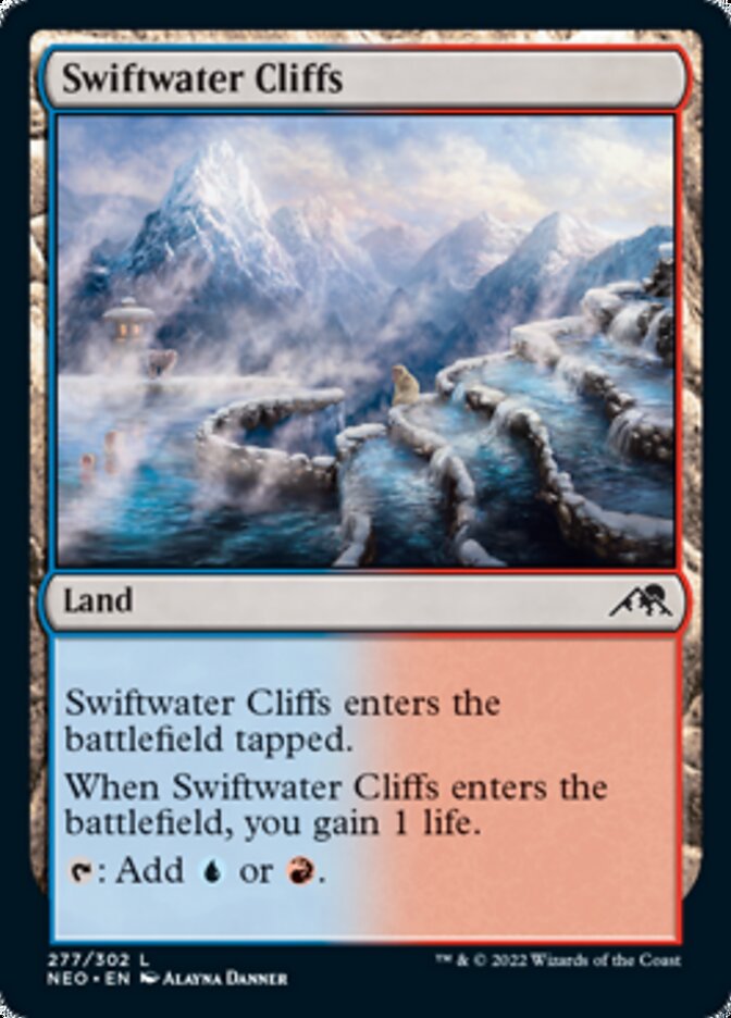 Swiftwater Cliffs - (Foil): Kamigawa: Neon Dynasty