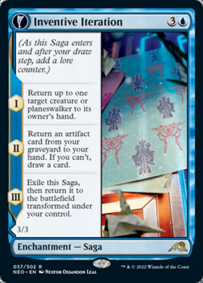 Inventive Iteration // Living Breakthrough - (Foil): Kamigawa: Neon Dynasty