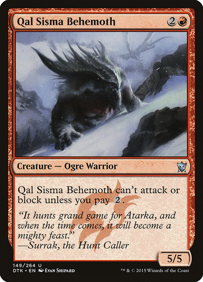 Qal Sisma Behemoth - (Foil): Dragons of Tarkir