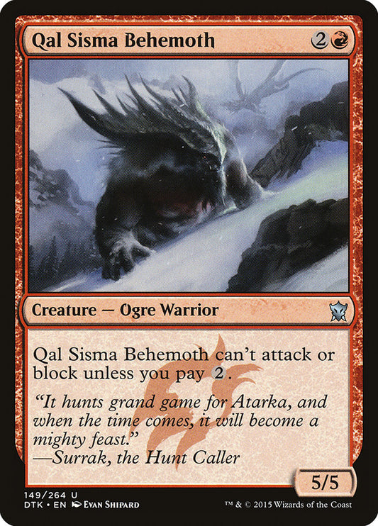 Qal Sisma Behemoth - (Foil): Dragons of Tarkir