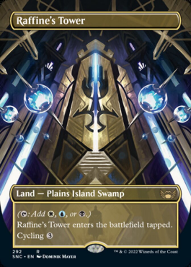 Raffine's Tower (Borderless) - (Foil): Streets of New Capenna