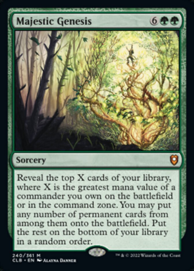 Majestic Genesis - (Foil): Commander Legends: Battle for Baldur's Gate