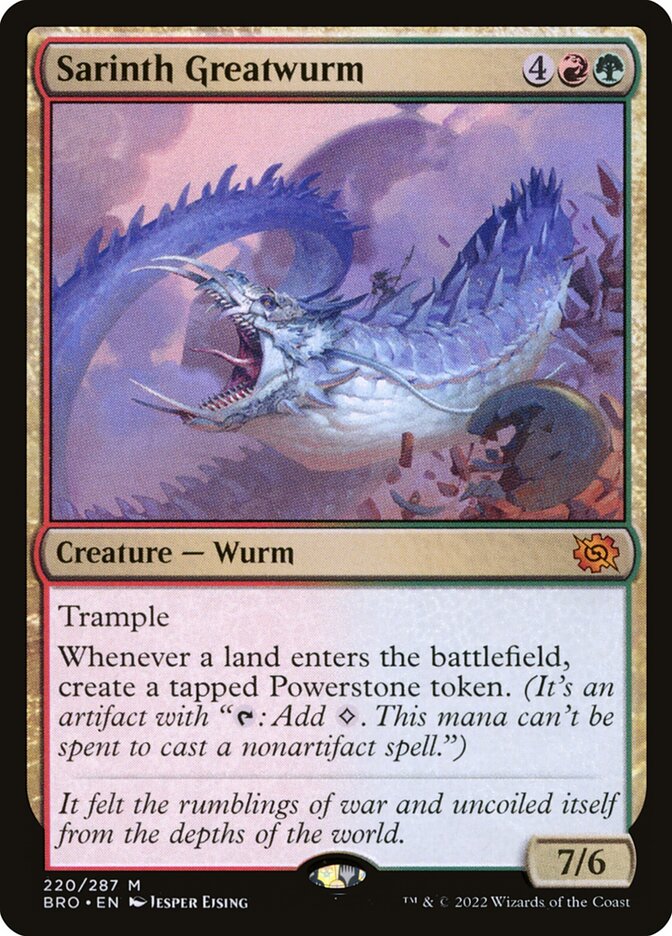 Sarinth Greatwurm - (Foil): The Brothers' War