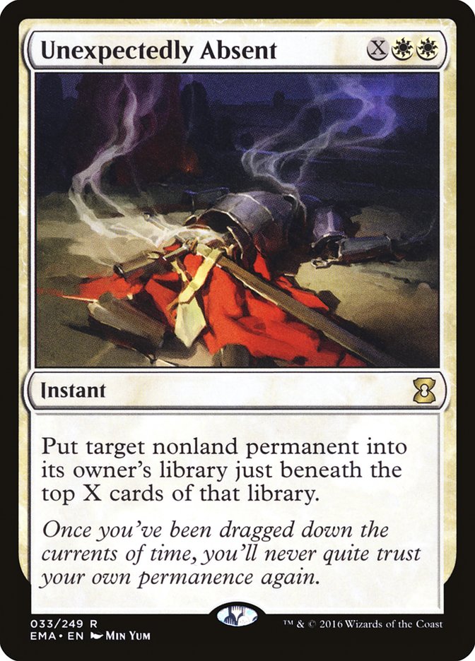 Unexpectedly Absent - (Foil): Eternal Masters
