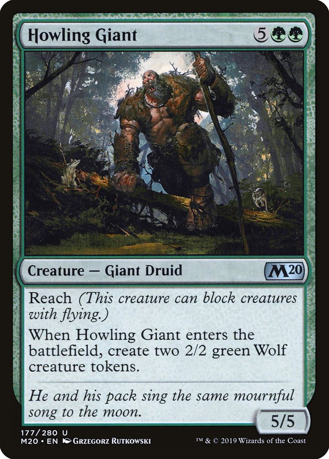 Howling Giant - (Foil): Core Set 2020