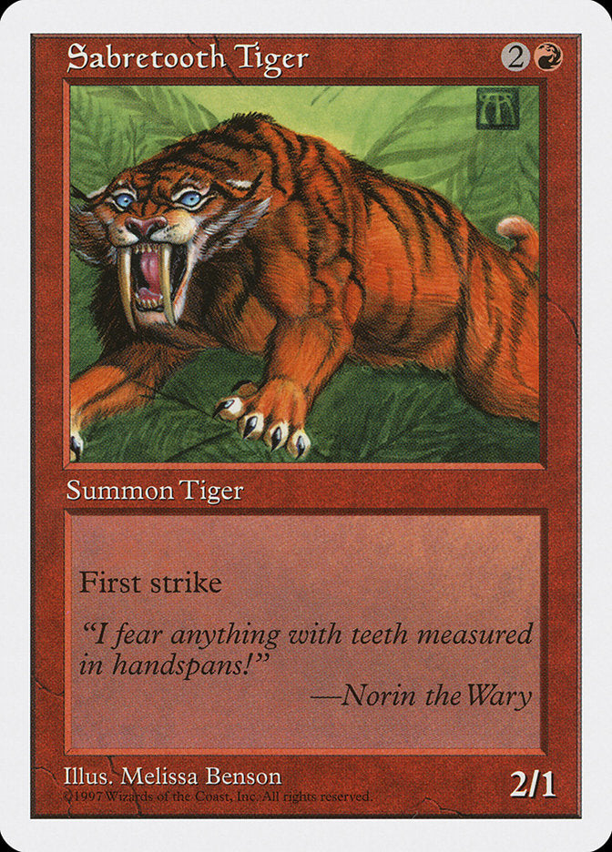 Sabretooth Tiger: Fifth Edition
