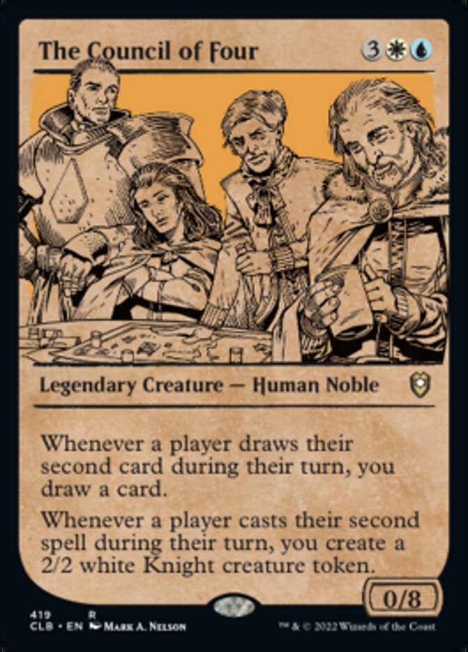 The Council of Four (Showcase) - (Foil): Commander Legends: Battle for Baldur's Gate
