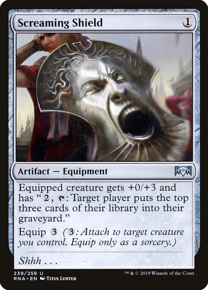 Screaming Shield - (Foil): Ravnica Allegiance