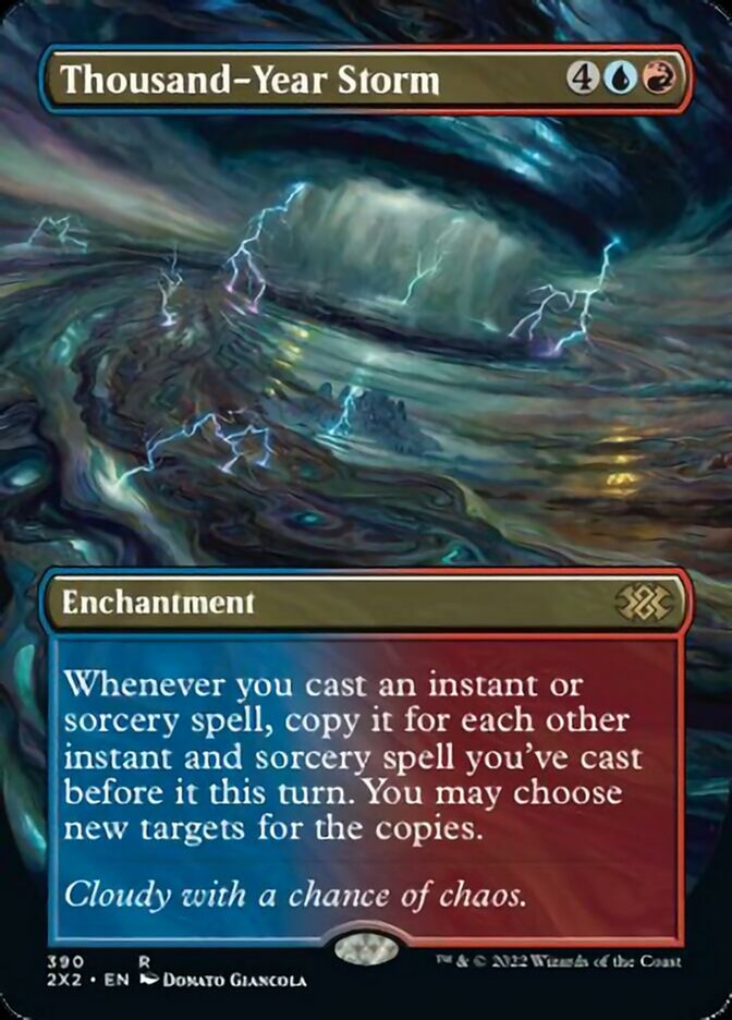 Thousand-Year Storm (Borderless) - (Foil): Double Masters 2022