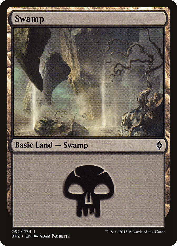 Swamp (#262) (Regular Art): Battle for Zendikar