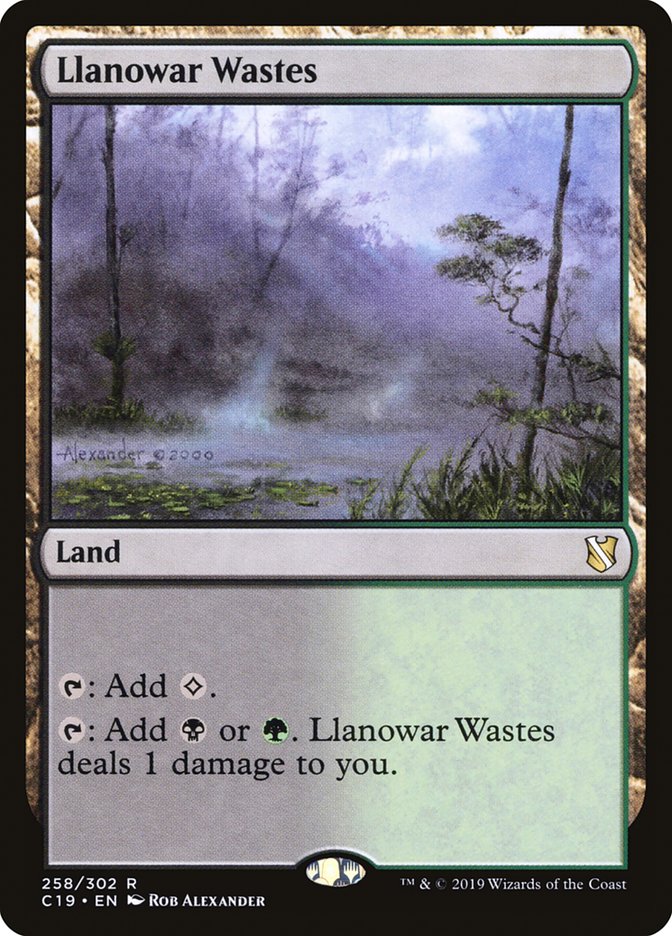Llanowar Wastes: Commander 2019