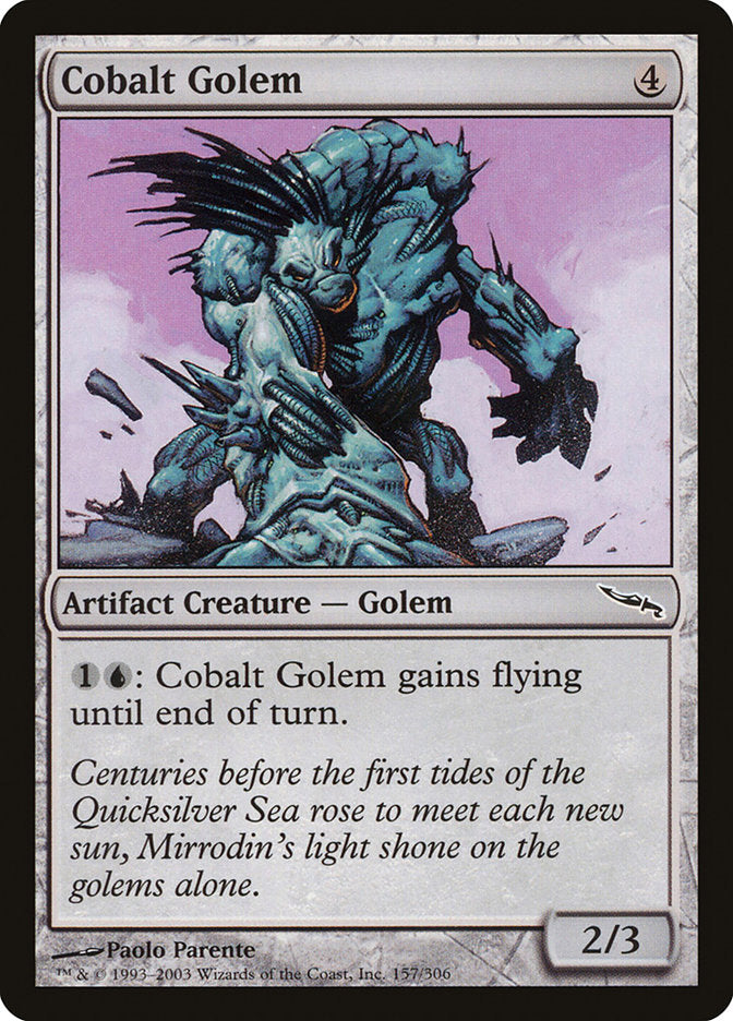 Cobalt Golem: Mirrodin