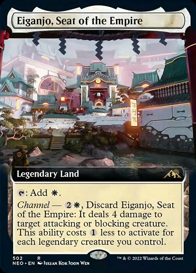 Eiganjo, Seat of the Empire (Extended Art) - (Foil): Kamigawa: Neon Dynasty