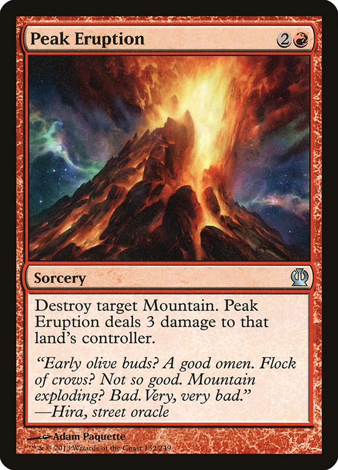 Peak Eruption - (Foil): Theros