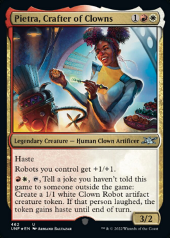 Pietra, Crafter of Clowns (Galaxy Foil) - (Foil): Unfinity