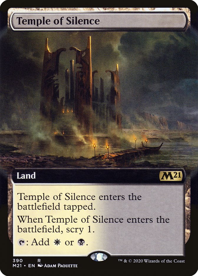 Temple of Silence (Extended Art) - (Foil): Core Set 2021