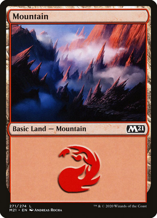 Mountain (#271) - (Foil): Core Set 2021