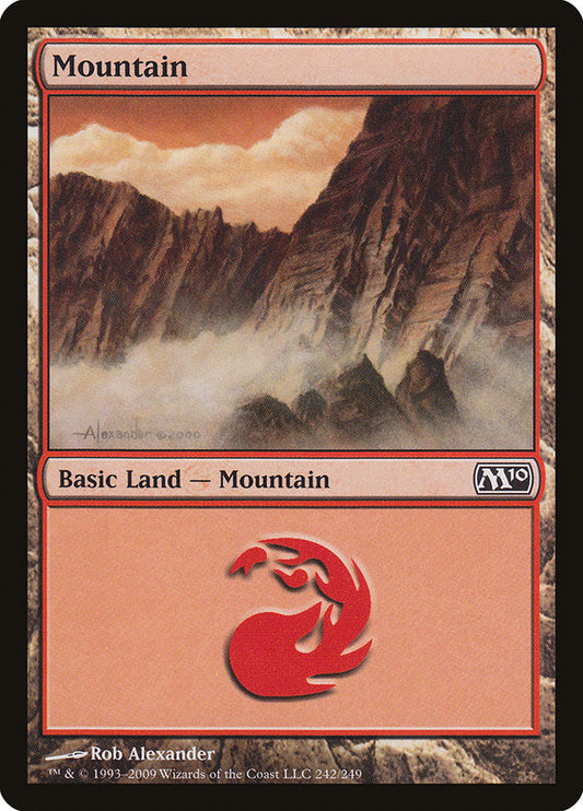 Mountain (#242) - (Foil): Magic 2010