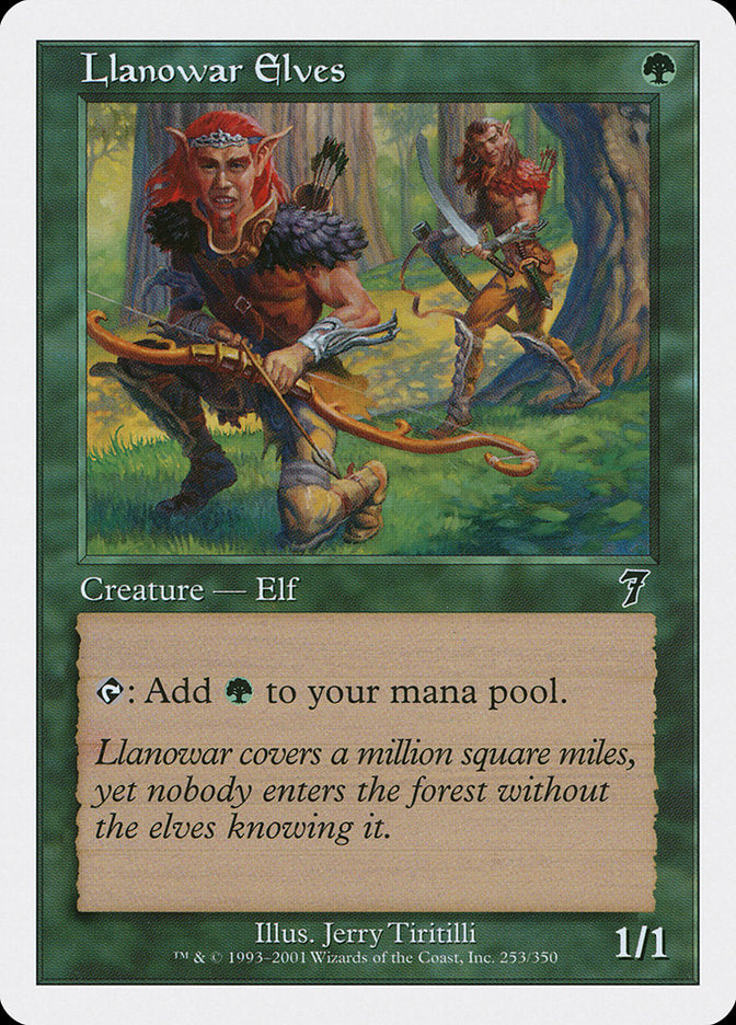 Llanowar Elves: Seventh Edition