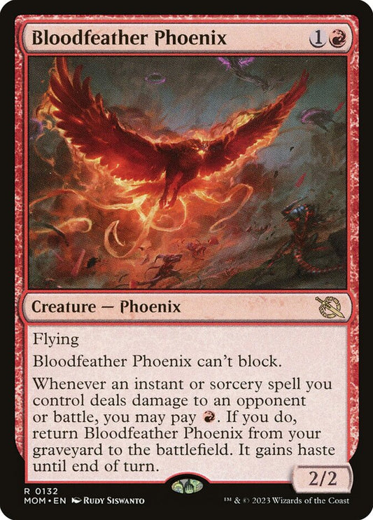 Bloodfeather Phoenix - (Foil): March of the Machine