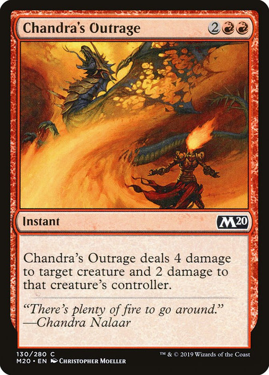 Chandra's Outrage - (Foil): Core Set 2020