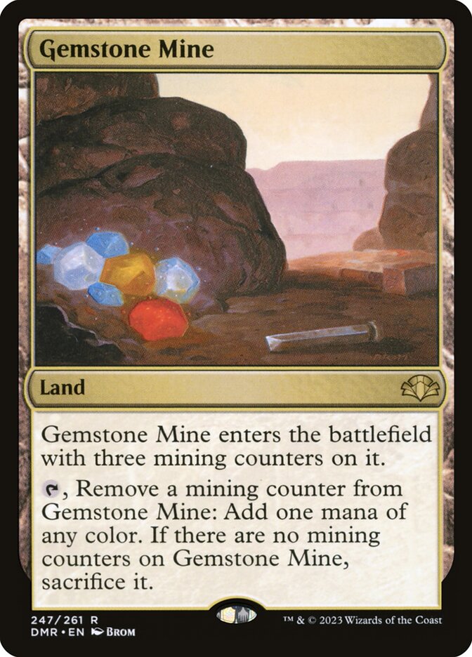Gemstone Mine - (Foil): Dominaria Remastered