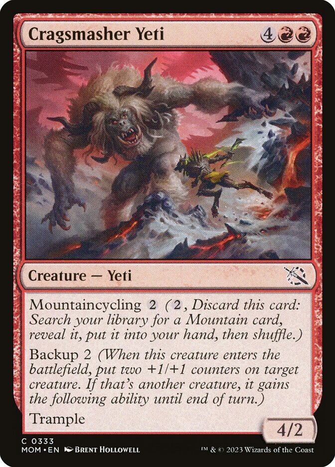 Cragsmasher Yeti - (Foil): March of the Machine