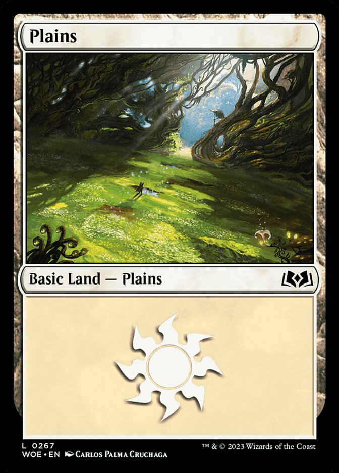 Plains (#267) - (Foil): Wilds of Eldraine