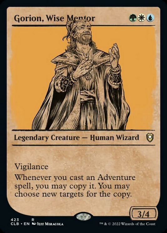 Gorion, Wise Mentor (Showcase) - (Foil): Commander Legends: Battle for Baldur's Gate