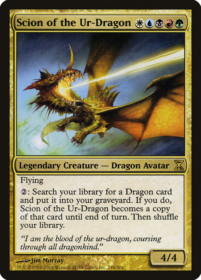 Scion of the Ur-Dragon - (Foil): Time Spiral