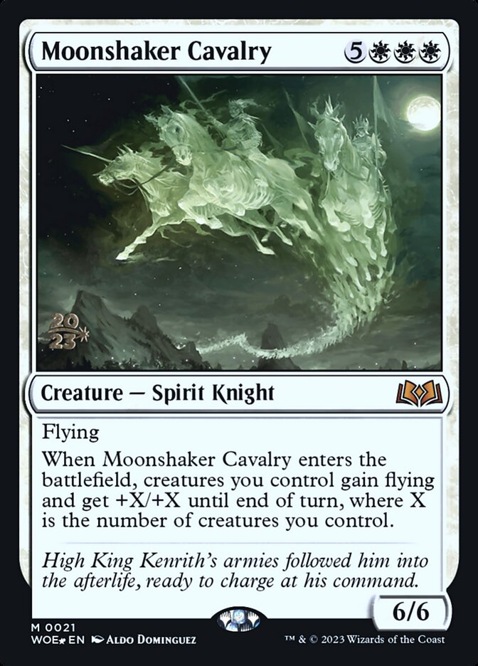 Moonshaker Cavalry - (Foil): Wilds of Eldraine Promos