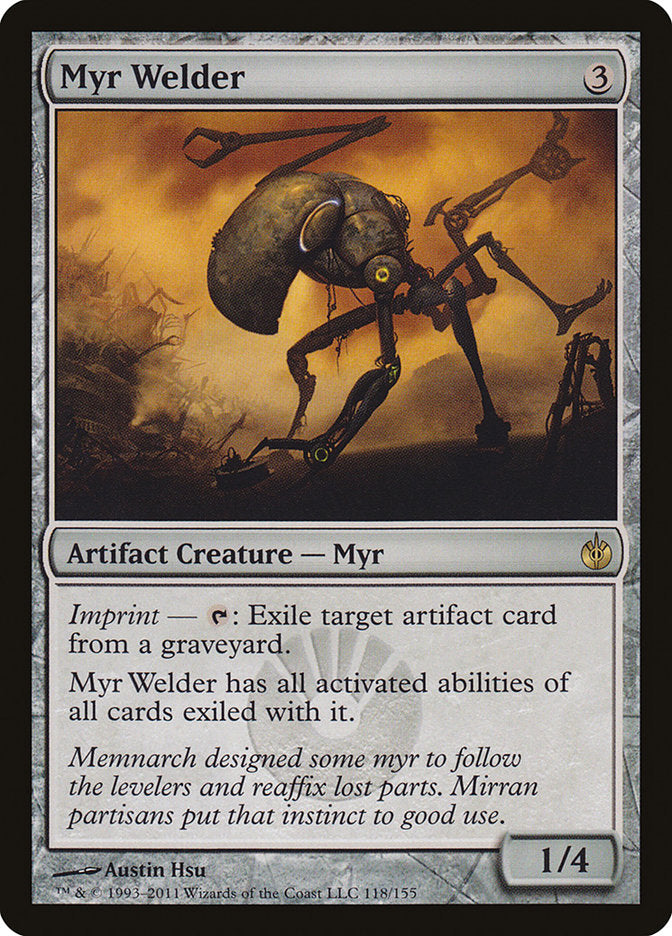 Myr Welder - (Foil): Mirrodin Besieged