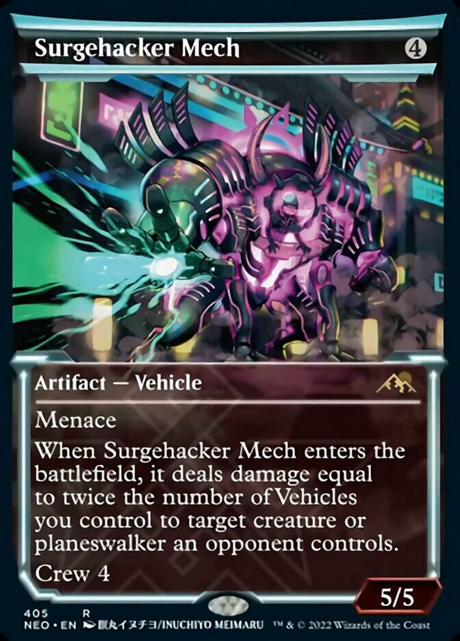 Surgehacker Mech (Showcase) - (Foil): Kamigawa: Neon Dynasty