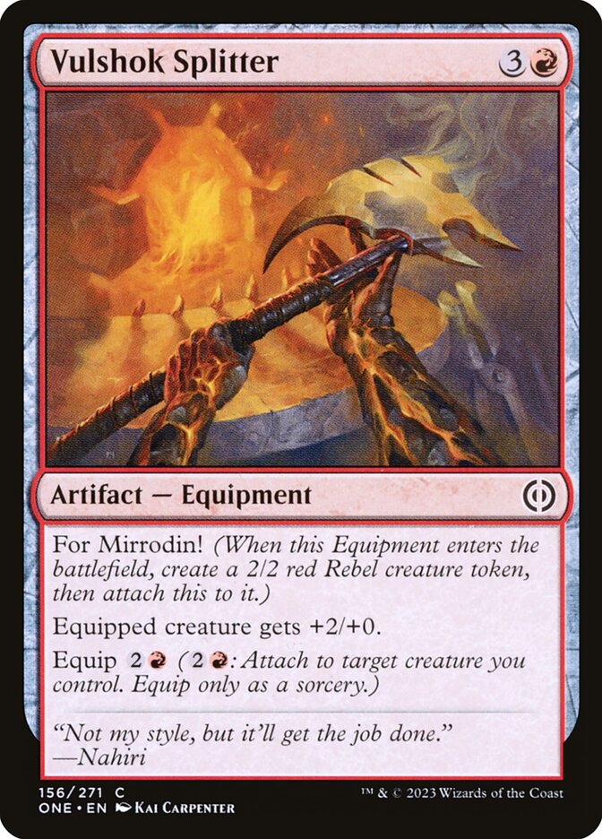 Vulshok Splitter - (Foil): Phyrexia: All Will Be One