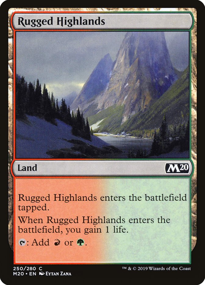 Rugged Highlands - (Foil): Core Set 2020